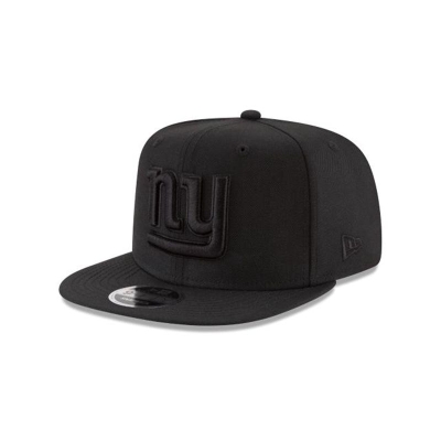 New York Giants Gorra | New Era NFL Black On Black High Crown 9fifty Snapback Cap Mexico - Negros